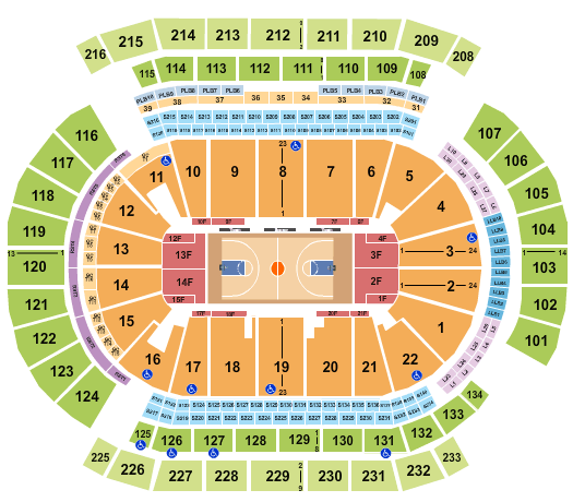 Prudential Center NCAA Tournament Seating Chart