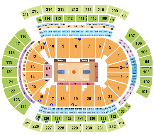 Prudential Center NCAA Tournament Seating Chart